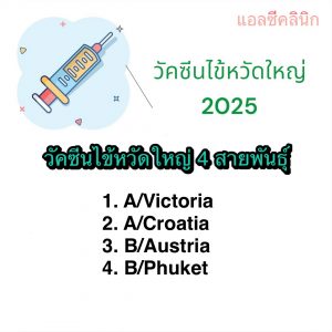 ฉีด วัคซีนไข้หวัดใหญ่ 2025 ชนิด 4 สายพันธุ์ (พ.ศ.2568) โคราช ประโคนชัย บุรีรัมย์